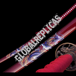Samurai sword KATANA RED DRAGON HIT 4KM80-405RD