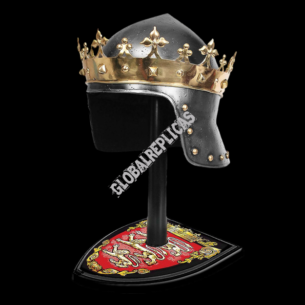 CROWN HELMET Richard the Lionheart WITH STAND (WS300447)