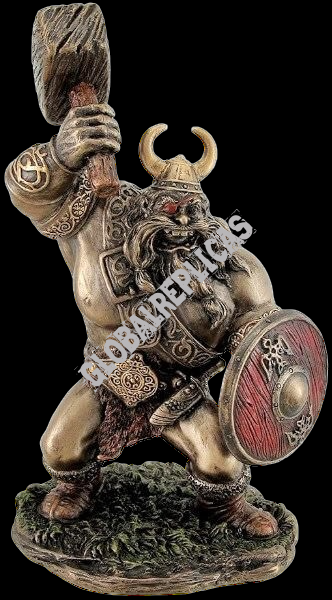 Viking Warrior with hammer and SHIELD VERONESE (WU76639A4)