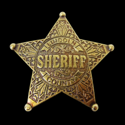 GOLDEN BADGE SHERIFF LINCOLN  (104)