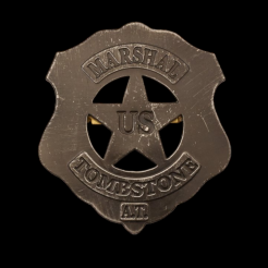 SILVER BADGE OF MARSHAL TOMBSTONE  (105)