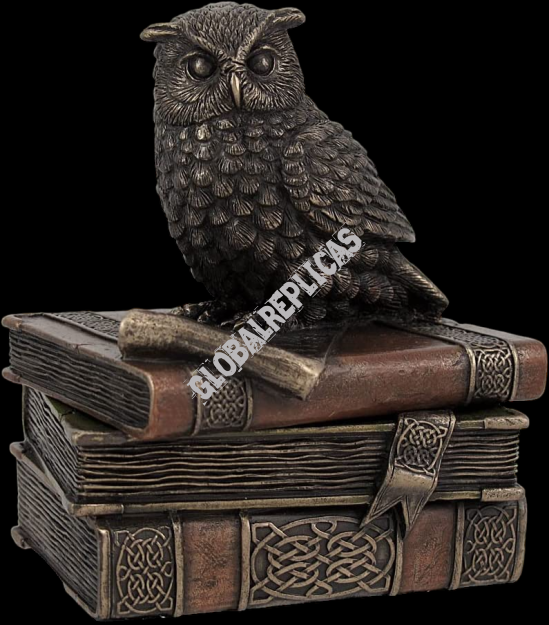 LITTLE OWL IN BOOKS casket VERONESE  (WU75509A4)