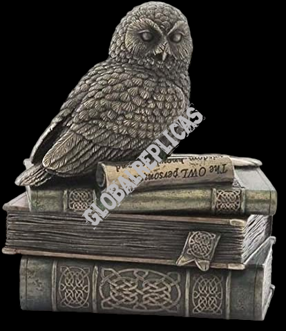 Figure OWL IN BOOKS - casket VERONESE (WU75510A4)