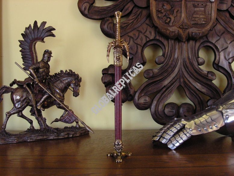 Letter opener FANTASY SWORD with sheath (F-3045)