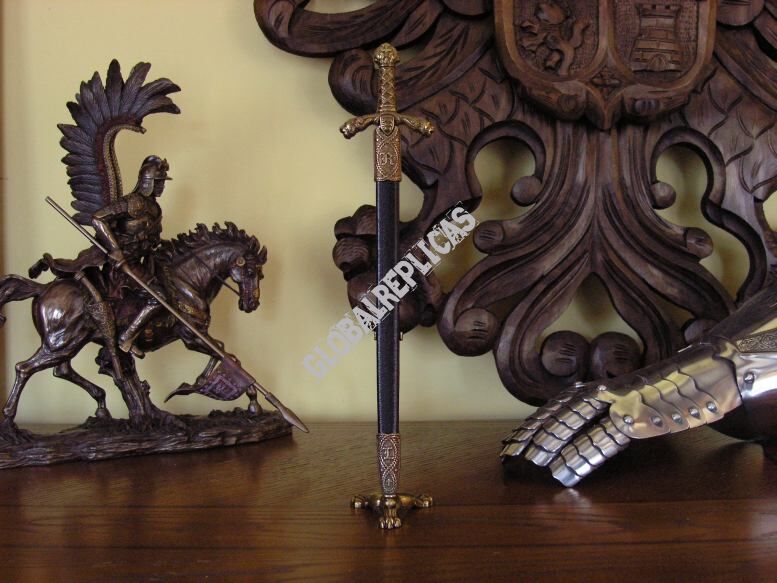 Letter opener Richard the Lionheart Sword with scabbard (F-3032)