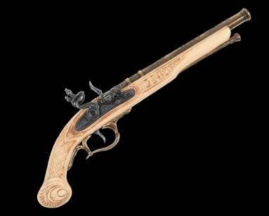 NIEPOWTARZALNY MYŚLIWSKI PISTOLET SKAŁKOWY  (K1104-M)