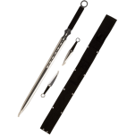 ZESTAW MIECZ TRENINGOWY NINJA Z POCHWĄ 68 CM ORAZ 2 NOŻE DO RZUCANIA FM-644D - 10