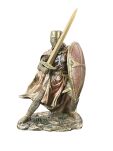 Figurka rzeźba Rycerz Templariusz z mieczem i tarczą Veronese WU78373A4 - 9