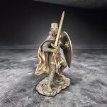 Figurka rzeźba Rycerz Templariusz z mieczem i tarczą Veronese WU78373A4 - 4