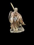 Figurka rzeźba Rycerz Templariusz z mieczem i tarczą Veronese WU78373A4 - 5