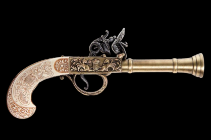 WONDERFUL GUN flintlock In the eighteenth W. (K1115L)