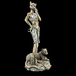 EGYPTIAN GODDESS BASTET WITH panther VERONESE (WU76880A4)