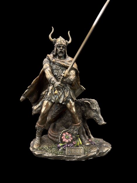 rzeźba statuetka figurka Nordycki  BÓG pokoju FREJR VERONESE (WU75321A4)