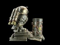 STEAMPUNK SOWA STOJAK NA KOMÓRKĘ I DŁUGOPISY VERONESE WU77491A4 - 4