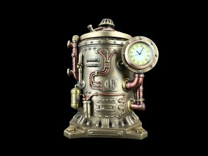 STEAMPUNK TAJEMNICZA SZKATUŁKA ZEGAR VERONESE  (WU77183A4)