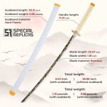 Miecz Katana Demon Slayer Agatsuma Zenitsus Drewniany JT10653 - 3