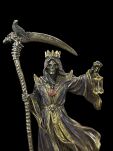 Figurka  ŚMIERĆ KOSTUCHA w koronie z kosą  i klepsydrą GOTHIC VERONESE WU78167A4 - 8