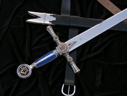 SWORD FREEMASONS with scabbard and belt V776