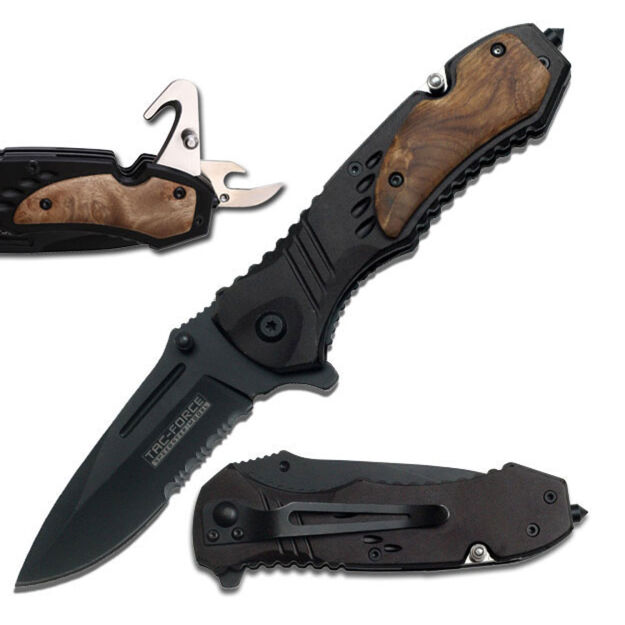 TAC FORCE  survivalowy nóż sprężynowy TF-606WS