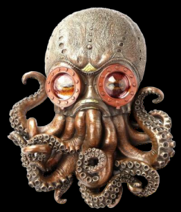 STEAMPUNK OCTOPUS ON THE WALL VERONESE (WU76559A4)