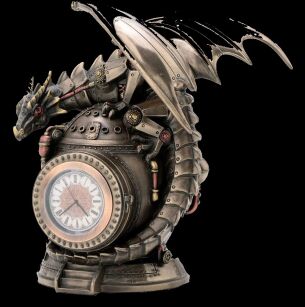 Steampunk Dragon on Clock Veronese WU77630A4