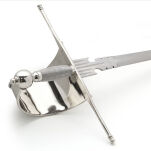 Ręcznie Kuty Lewak Muszkieterów z Pochwą Main Gauche Stal 1080 WS401348 - 5