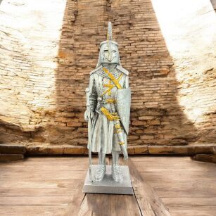 Cynowy RYCERZ w pełnym uzbrojeniu VERONESE (AT08958A2)