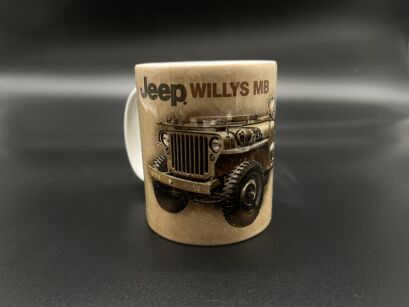 KUBEK PORCELANOWY JEEP WILLYS MB  KB002