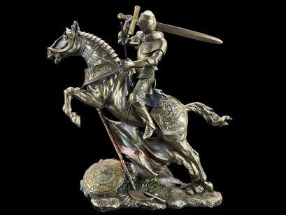 GREAT EQUESTRIAN KNIGHT with sword and shield VERONESE (WU73737A4)