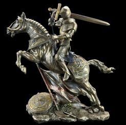 GREAT EQUESTRIAN KNIGHT with sword and shield VERONESE (WU73737A4)