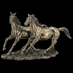 SCULPTURE GREAT Galloping Horses - VERONESE (WU76436A4)