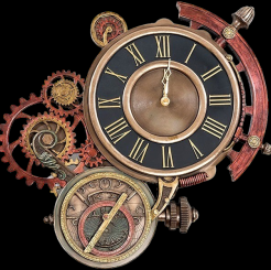 STEAMPUNK astrolabe - WALL CLOCK VERONESE (WU77046A5) 