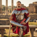 Rzymski Miecz Gladius z Pochwą i Symbolem Chi-Rho - Pod tym Znakiem Zwyciężysz JT6234G - 5