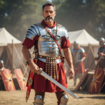 Rzymski Miecz Gladius z Pochwą i Symbolem Chi-Rho - Pod tym Znakiem Zwyciężysz JT6234G - 14