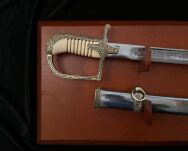 Ekskluzywna szabla polska oficerska wz1921/22 z pochwą Virtuti Militari treningowa PS-13 na tablo - 4