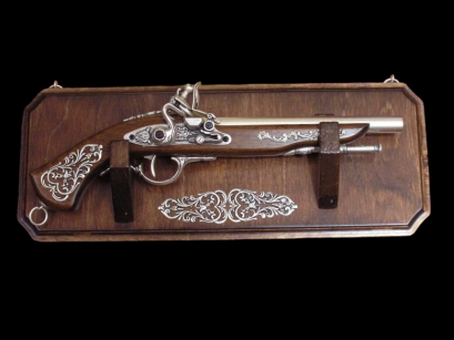 Decorated flintlock GUN FOR PENDANT (WARG-2)