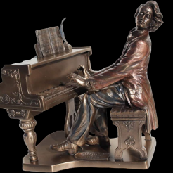 rzeźba FIGURKA - CHOPIN GRAJĄCY NA FORTEPIANIE - VERONESE  (WU75452A4)