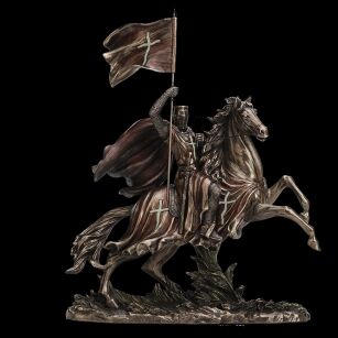 CRUSADER WITH FLAG ON HORSE VERONESE  WU77709A4