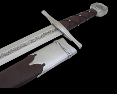 Bertrand Du Guesclin Sword with scabbard CIRCA 1380r   (WS501230)