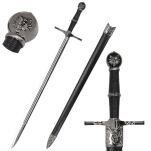 Miecz Geralta inspirowany Wiedźmin The Witcher z Pochwą 83 cm JT6406 dekoracyjny - 10