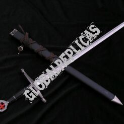 SHORT SWORD TEMPLAR BIG dagger with scabbard 58cm TX1063-230A