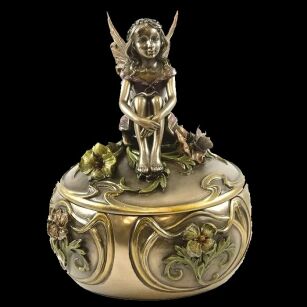 Art Nouveau casket with ANGEL VERONESE (WU70671A4)