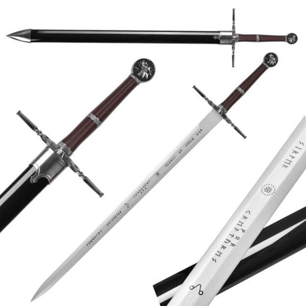 Miecz Geralta Bambusowe Ostrze inspirowany Wiedźmin The Witcher 3 Wild Hunt z Pochwą 122 cm JT10637