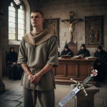 Średniowieczny miecz Katarów Albigensów 260 - 5