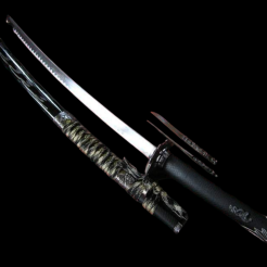 Richly decorated KATANA With KOGAI - sword Samurai (C-85B)