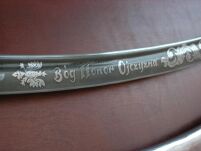 Szabla Polska Bóg Honor Ojczyzna wz.1921 z Pochwą i Tablo Ozdobna Rękojeść Szabla Oficerska - 4