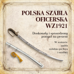 Szabla Polska Bóg Honor Ojczyzna wz.1921 z Pochwą i Tablo Ozdobna Rękojeść Szabla Oficerska - 14