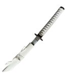 Miecz Katana Ostrze Bambusowe Biały Smok z Pochwą i Stojakiem HK1129WD - 16