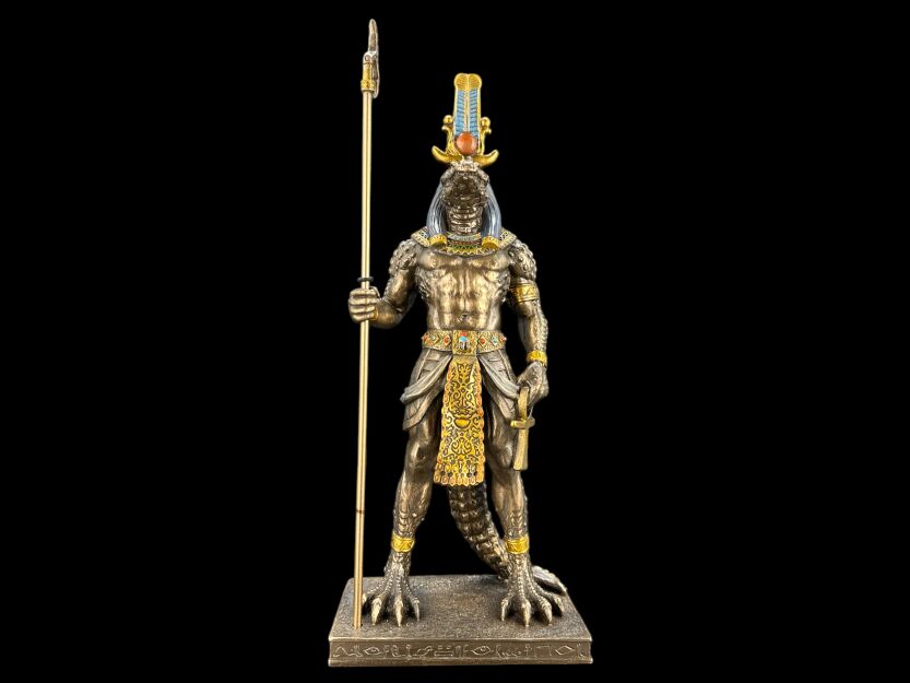 statuetka SOBEK - egipski Krokodyl - bóg Wód i rzek VERONESE  (WU77201A4)