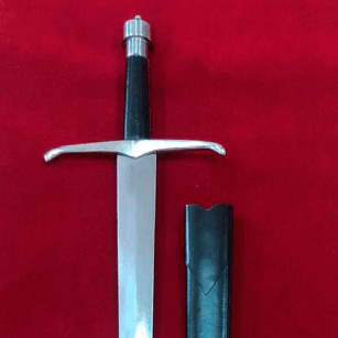 Medieval training sword to fight with scabbard N09300